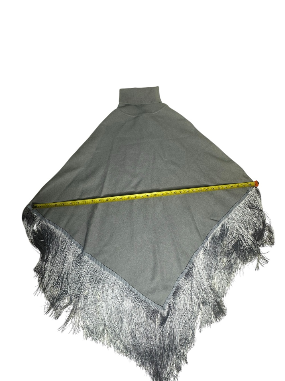 Free People x Understated Leather River walk Purple Fringe Poncho M/L - Picture 7 of 10